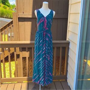 NWT Young Fabulous and Broke Tie Dye Maxi Dress Size Medium